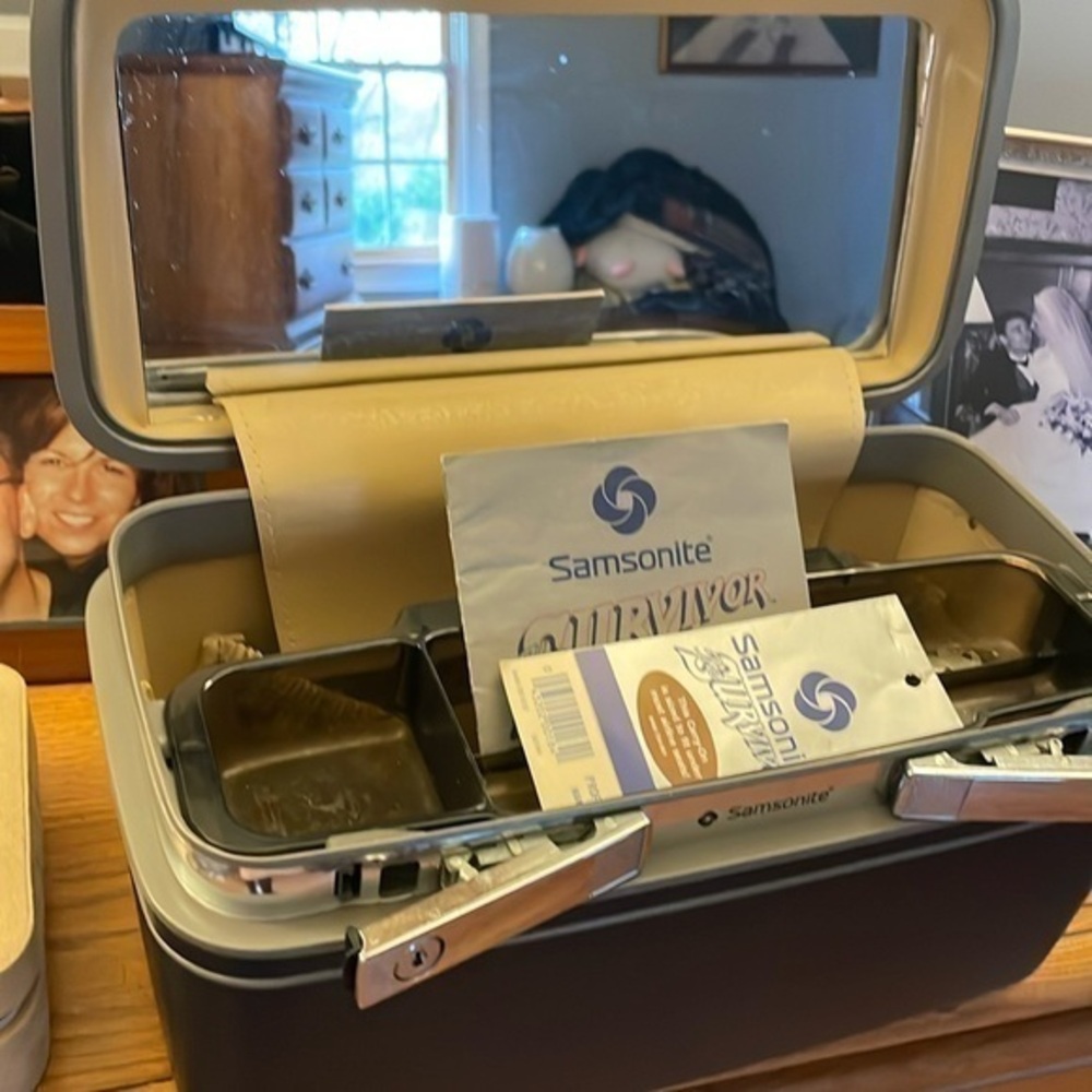 Samsoniite train makeup case